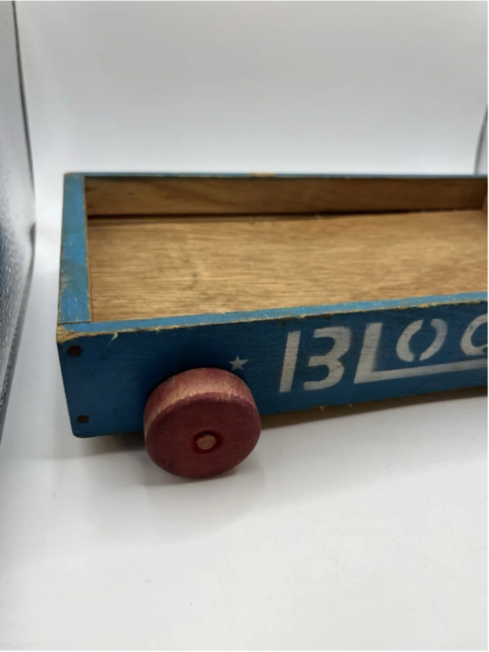 Vintage Wood Block Wagon Toy Disney? SEE ALL HARD TO FIND
